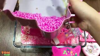 SPECIAL PINK SLIME | Mixing Makeup and Glitter into Slime | Satisfying Slime Video #564
