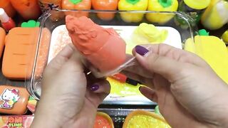 Orange vs Yellow Slime | Mixing So Many Things into Slime | Satisfying Slime Videos #546