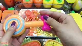 Orange vs Yellow Slime | Mixing So Many Things into Slime | Satisfying Slime Videos #546
