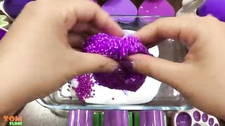SPECIAL PURPLE SLIME | Mixing Random Things into Glossy Slime | Satisfying Slime Video #544