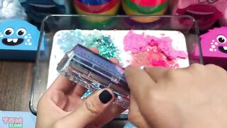 Pink Vs Blue Slime | Mixing Random Things into Slime | Satisfying Slime Videos#537