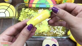 Special Series Yellow Slime | Mixing Random Things into Slime | Satisfying Slime Videos#535