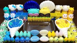 Yellow Vs Blue Slime | Mixing Beads and Floam into Slime | Satisfying Slime Videos #533