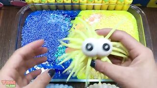 Yellow Vs Blue Slime | Mixing Beads and Floam into Slime | Satisfying Slime Videos #533