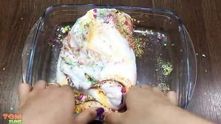 Mixing Makeup and Glitter into Glossy Slime | Satisfying Slime Videos #532