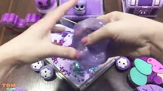 SPECIAL SERIES Purple Heart Slime | Mixing Random Things into Glossy Slime | Slime Video #531