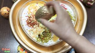 Gold Slime | Mixing Beads and Glitter into Slime | Satisfying Slime Videos #515