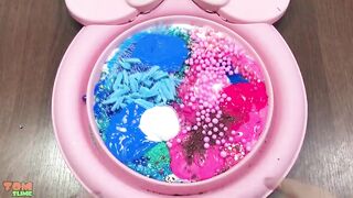Pink vs Blue Slime | Mixing Random Things into Slime | Satisfying Slime Videos #498
