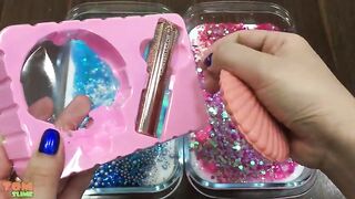 Peppa Pig Slime Pink Vs Blue | Mixing Too Many Things into Glossy Slime | Satisfying Slime #496