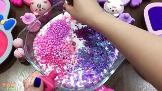 Pink Vs Purple Slime | Mixing Random Things into Slime | Satisfying Slime Videos #492
