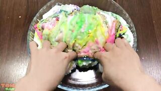 Mixing Beads and Glitter into Slime | Slime Smoothie | Satisfying Slime Videos #478