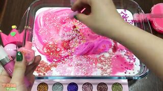 Pink Slime | Mixing Too Many Things into Glossy Slime | Satisfying Slime Videos #452