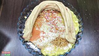 Gold Unicorn Slime | Mixing Makeup and Glitter into Slime | Satisfying Slime Videos #448