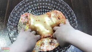 Gold Peppa Pig Slime | Mixing Random Things into Slime | Satisfying Slime Videos #442