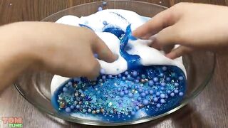 Blue Doraemon Slime | Mixing Random Things into Glossy Slime | Satisfying Slime Videos #441