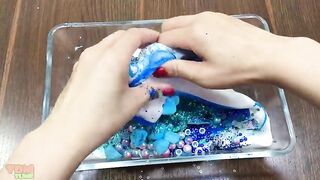 Blue Slime | Mixing Random Things into Slime | Satisfying Slime Videos #429