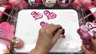 Pink Slime | Mixing Random Things into Glossy Slime | Satisfying Slime Videos #424