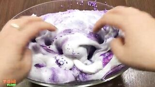 Purple Slime | Mixing Makeup and Beads into Glossy Slime | Satisfying Slime Videos #418