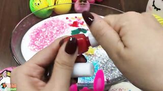Unicorn Slime | Mixing Makeup and Glitter into Glossy Slime | Satisfying Slime Videos #408