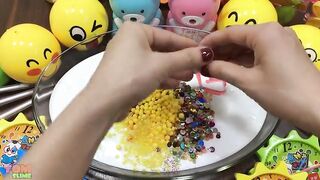 Mixing Glitter and Floam into Glossy Slime | Slime Smoothie | Satisfying Slime Videos #404