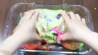 Mixing Glitter and Floam into Slime | Slime Smoothie | Satisfying Slime Videos #398
