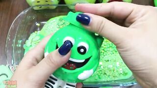Green Slime | Mixing Random Things into Slime | Satisfying Slime Videos #395