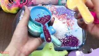 Rainbow Slime | Mixing Beads and Glitter into Slime | Satisfying Slime Videos #393