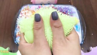 Rainbow Slime | Mixing Beads and Glitter into Slime | Satisfying Slime Videos #393
