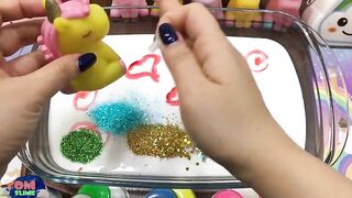 Mixing Makeup and Glitter into Glossy Slime | Slime Smoothie | Satisfying Slime Videos #387