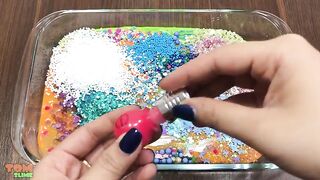 Mixing Glitter and Floam into Slime | Slime Smoothie | Satisfying Slime Videos #382