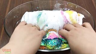Mixing Makeup and Glitter into Glossy Slime | Slime Smoothie | Satisfying Slime Videos #380