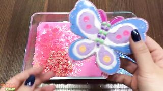 Peppa Pig Slime Pink Vs Blue | Mixing Random Things into Glossy Slime | Satisfying Slime Videos #378