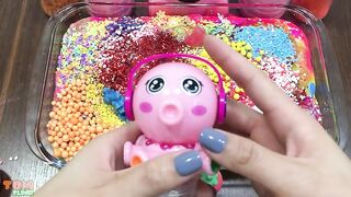 Mixing Glitter and Floam into Slime | Slime Smoothie | Satisfying Slime Videos #377