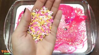 Pink Slime | Mixing Makeup and Glitter into Glossy Slime | Satisfying Slime Videos #372