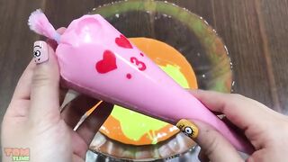 Making Orange Glossy Slime With Piping Bags | Satisfying Glossy Slime #370