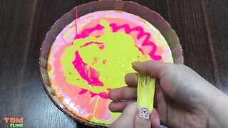 Making Orange Glossy Slime With Piping Bags | Satisfying Glossy Slime #370
