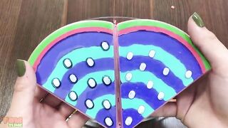 Mixing Beads and Glitter into Glossy Slime | Slime Smoothie | Satisfying Slime Videos #369