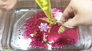 Making Orange Clear Slime With Piping Bags | Satisfying Clear Slime #366