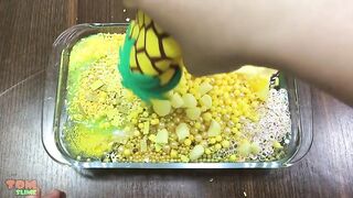 Yellow Slime | Mixing Random Things into Clear Slime | Satisfying Slime Videos #363