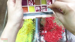 Red Vs Yellow - Mixing Makeup Eyeshadow Into Slime Special Series 359 Satisfying Slime Videos