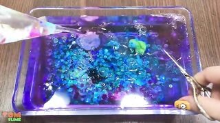 Making Blue Clear Slime With Piping Bags | Satisfying Clear Slime #357