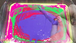 Making Glossy Slime With Rainbow Piping Bags | Satisfying Glossy Slime #345