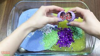 Mixing Glitter and Floam into Slime | Slime Smoothie | Satisfying Slime Videos #342