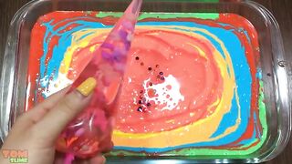 Making Glossy Slime With Rainbow Piping Bags | Satisfying Glossy Slime #337