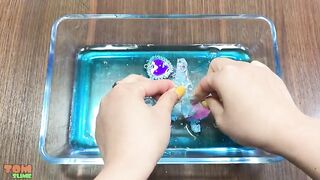 Making Blue Clear Slime With Piping Bags | Satisfying Clear Slime, ASMR Slime