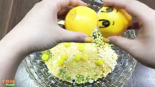Yellow Slime | Mixing Random Things into Clear Slime | Satisfying Slime Videos #326