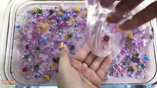 Making Purple Clear Slime With Piping Bags | Satisfying Clear Slime, ASMR Slime