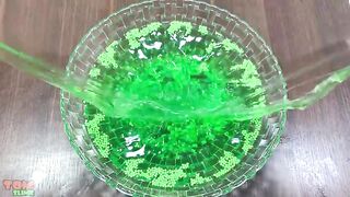 Making Green Clear Slime With Piping Bags | Satisfying Clear Slime, ASMR Slime