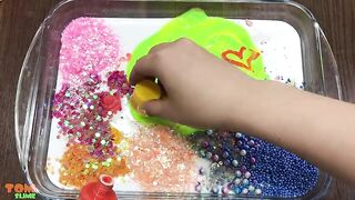 Mixing Random Things into Glossy Slime | Slime Smoothie | Satisfying Slime Videos #321