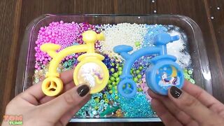 Rainbow Slime | Mixing Random Things into Clear Slime | Satisfying Slime Videos #296